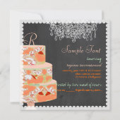 PixDezinesモノグラムアリスフローラケーキ 招待状 (裏面)