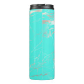 PixDezinesモノグラムターコイズ銀静脈 タンブラー (裏面)