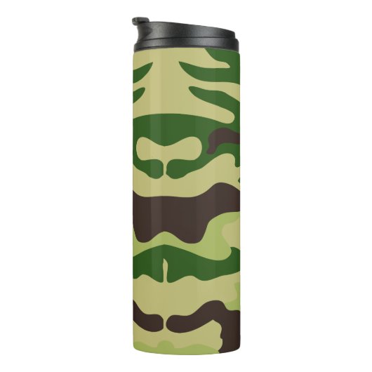 PixDezinesモノグラムドッグタグフォレストグリーンカモフラージュ タンブラー (回転右)