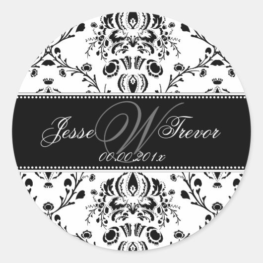 PixDezinesモノグラムドルセダマスク、DIYカラー ラウンドシール (正面)