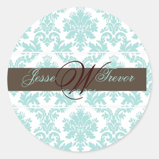 PixDezinesモノグラムパロマダマスク、DIYカラー ラウンドシール (正面)