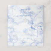 PixDezinesモノグラムブルーハニカム+大理石 プレイスカード (外部開封)