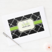 PixDezinesモロッコトレリス/DIYカラー 長方形シール (封筒)