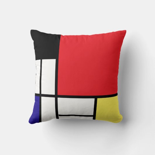 PixDezinesモンドリアンアーツ2/diy背景 クッション (裏面)