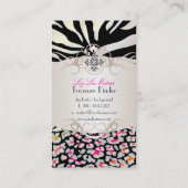 PixDezinesユキヒョウ/レインボースポット 名刺 (裏面)