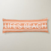 PixDezinesライフのビーチ/DIYカラー ボディピロー (裏面)