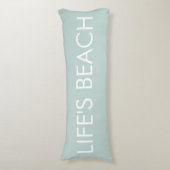 PixDezinesライフのビーチ/DIYカラー ボディピロー (正面縦)