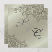 PixDezinesラスティックスワール/シフェイクルバー 招待状 (正面/裏面)