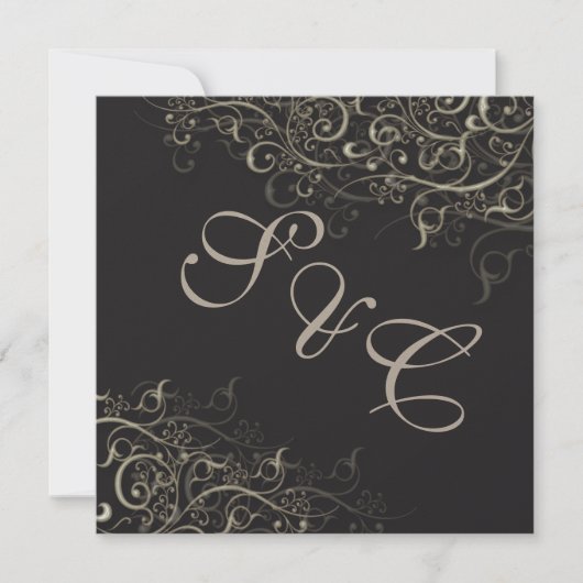 PixDezinesラスティックスワール/シフェイクルバー 招待状 (正面)