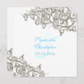 PixDezinesラスティックスワール/シフェイクルバー 招待状 (正面/裏面)