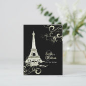 PixDezinesラツアーエッフェル+スワール 招待状 (スタンド正面)