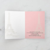 PixDezinesラツアーエッフェル/パリ カード (内部)