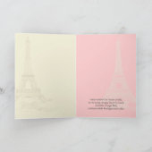 PixDezinesラツアーエッフェル/パリ カード (内部)