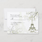 PixDezinesラツアーエッフェル/パリ 出欠カード (裏面)