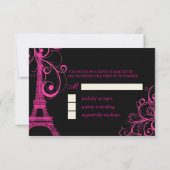 PixDezinesラツアーエッフェル/パリ 出欠カード (裏面)