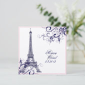 PixDezinesラツアーエッフェル/パリ 招待状 (スタンド正面)