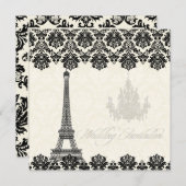 PixDezinesラツアーエッフェル/パリ 招待状 (正面/裏面)