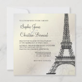 PixDezinesラツアーエッフェル/パリ 招待状 (裏面)