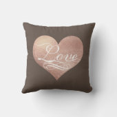 PixDezinesラブフェイクバラ金ゴールドハート/DIYカラー クッション (裏面)