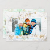 PixDezinesラブ+ライトハヌカ/雪片+大理石 シーズンカード (正面/裏面)