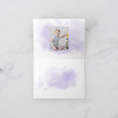 PixDezinesラベンダーウォーター色サンキューカード 招待状 (内部)