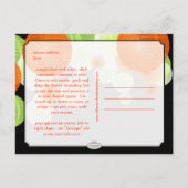 PixDezinesランタンは日付を保存 案内ポストカード (裏面)