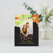 PixDezinesランタンは日付を保存 案内ポストカード (スタンド正面)