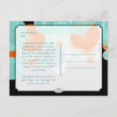 PixDezinesランタンは日付を保存 案内ポストカード (裏面)