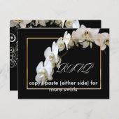 PixDezinesラン/ファレノプシス 出欠カード (正面/裏面)