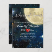 PixDezinesリハーサルディナー/スターリーナイト/月 招待状 (正面/裏面)