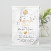 PixDezinesリハーサルディナー+フェイク金ゴールドハニカム 招待状 (スタンド正面)