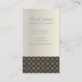 PixDezinesリングや輪、モノグラム 名刺 (裏面)