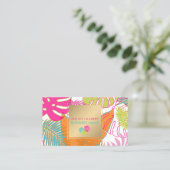 PixDezinesレインフォレスト/モンスタラル/パームフロンズ 名刺 (スタンド正面)