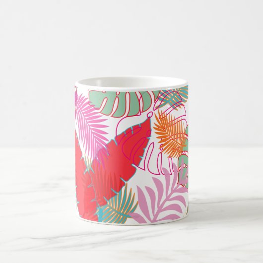 PixDezinesレインフォレスト/調整可能イメージ コーヒーマグカップ (中央)