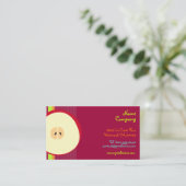 PixDezinesレッドアップル/スムージー 名刺 (スタンド正面)