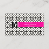 PixDezinesレトロなクローバー/ダイカラーをスナップ… 名刺 (裏面)