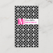 PixDezinesレトロなクローバー/ダイカラーをスナップ… 名刺 (正面)