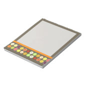 PixDezinesレトロなフルーツジュース/ディーリー背景色 ノートパッド (回転)