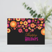 PixDezinesレトロはっきりしたクリスマスオーナメント|calendar 招待状 (スタンド正面)