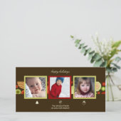 PixDezinesレトロオーナメント、フォトカード シーズンカード (スタンド正面)