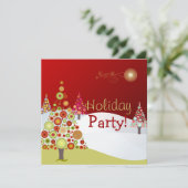 PixDezinesレトロクリスマスオーナメント/DIYフォント 招待状 (スタンド正面)