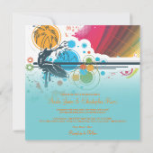 PixDezinesレトロサーファ、宛先イベント 招待状 (裏面)