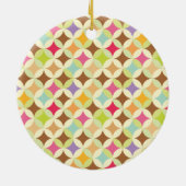 PixDezinesレトロダイヤモンド写真テンプレート セラミックオーナメント (裏面)