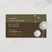 PixDezinesレトロダンデリオン/DIYカラー， mud 名刺 (裏面)