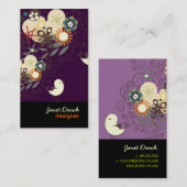 PixDezinesレトロチックス+らせん状 名刺 (正面/裏面)