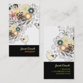 PixDezinesレトロチックス+らせん状 名刺 (正面/裏面)