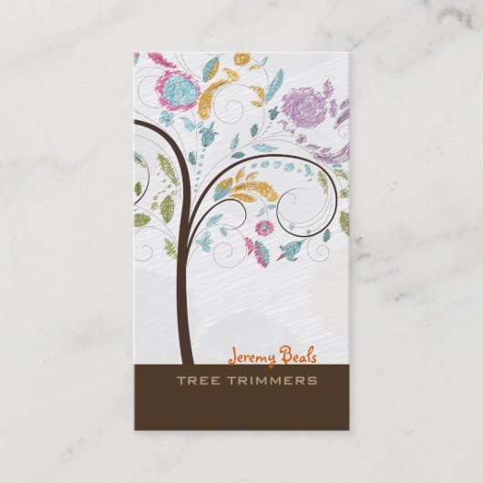 PixDezinesレトロツリートリマ♥♥ー 名刺 (正面)