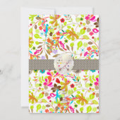 PixDezinesレトロツリー/DIYバックグラウンド+フォント 招待状 (裏面)