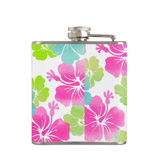 PixDezinesレトロハイビスカス フラスク (裏面)