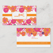 PixDezinesレトロフローラ~ Alegre 名刺 (正面/裏面)